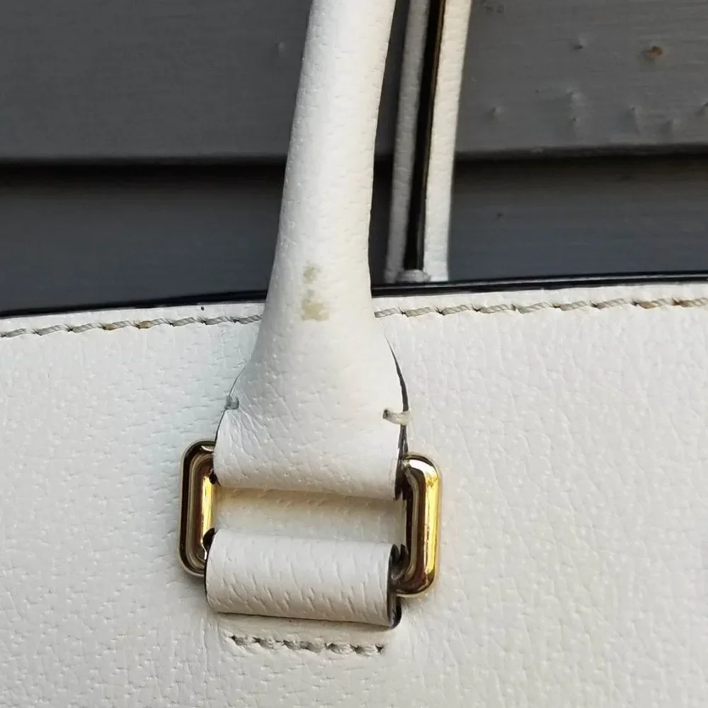 Iconic Kate Spade Gray Cameron Street Candace Leather Satchel - Picture 10 of 13